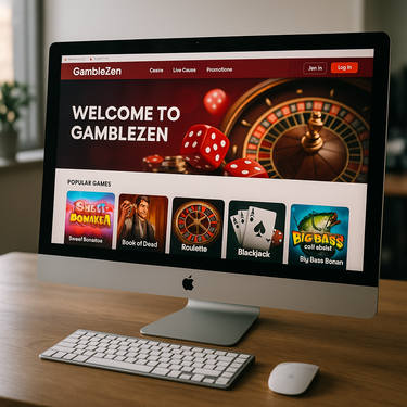 GambleZen - Desktop Platform Design - Clean Modern Interface